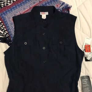 Beautiful Vintage Navy Blue Dress